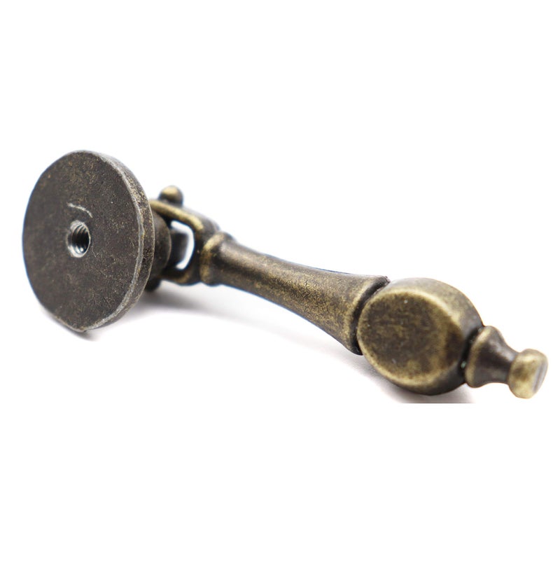 binifiMux 5-Pack Antique Vintage Pulls with Pendant for Dresser Drawer Cabniet - Image 4
